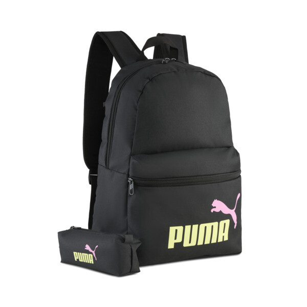 Set de mochila y cartuchera PUMA Phase En Negro/Fizzy Light
