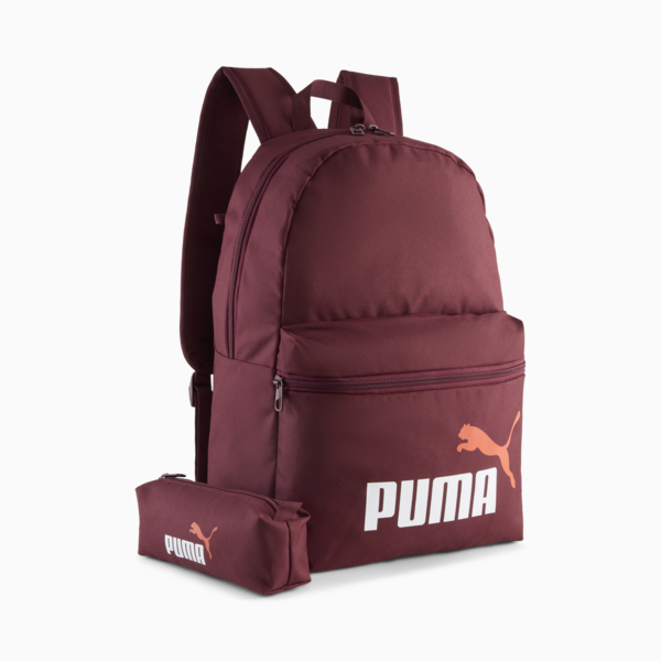 PUMA Phase Backpack Set, Ruby Shimmer-Glowing Red, large-ZAF
