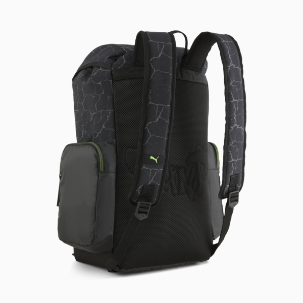 PUMA x TEENAGE MUTANT NIINJA TURTLES Hooded Backpack, PUMA Black, large-MEX