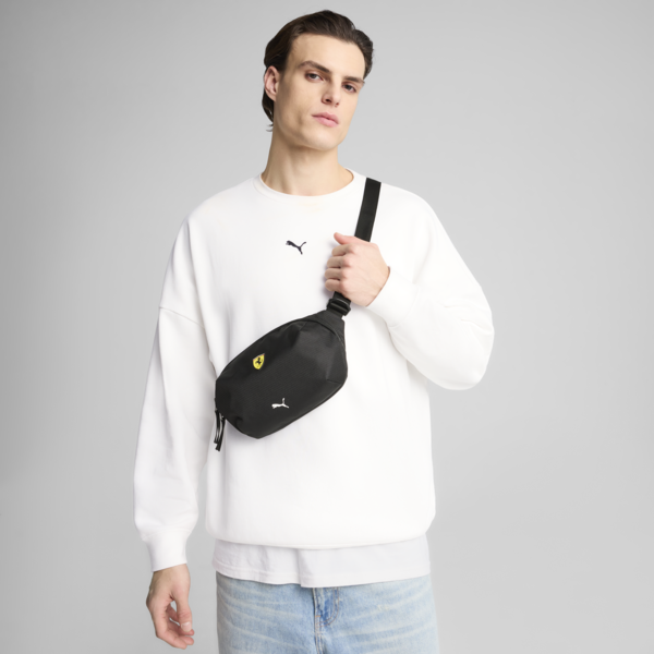 Scuderia Ferrari HP Race 1.5L Waist Bag, PUMA Black, large-ZAF