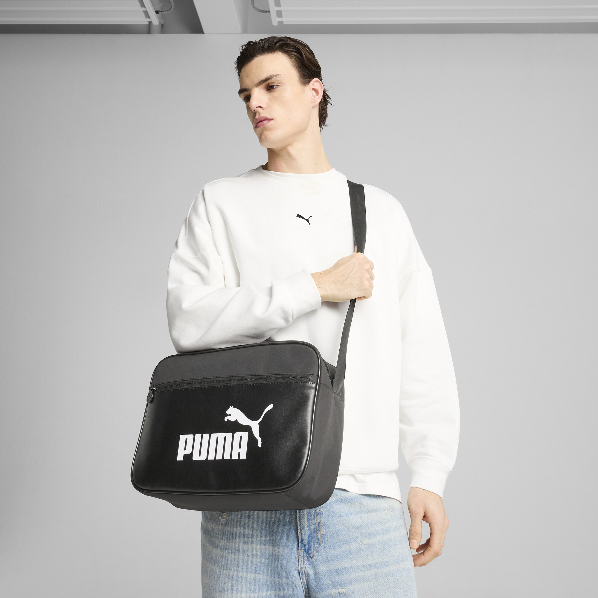PUMA Campus medium reportertas, Zwart thumbnail 6