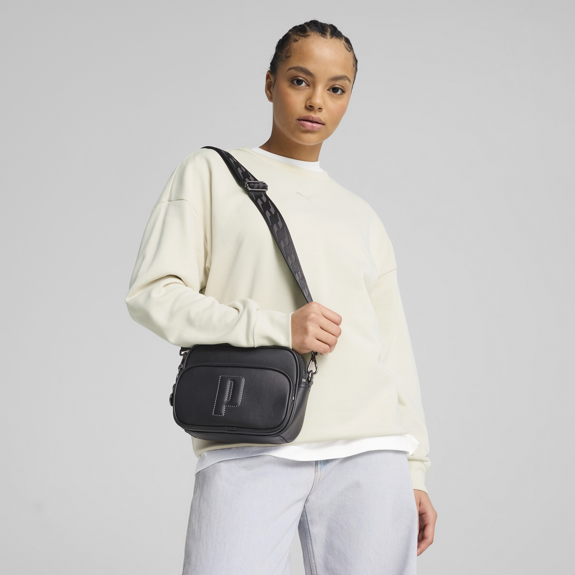 PUMA Sense crossbodytas voor Dames, Zwart thumbnail 7