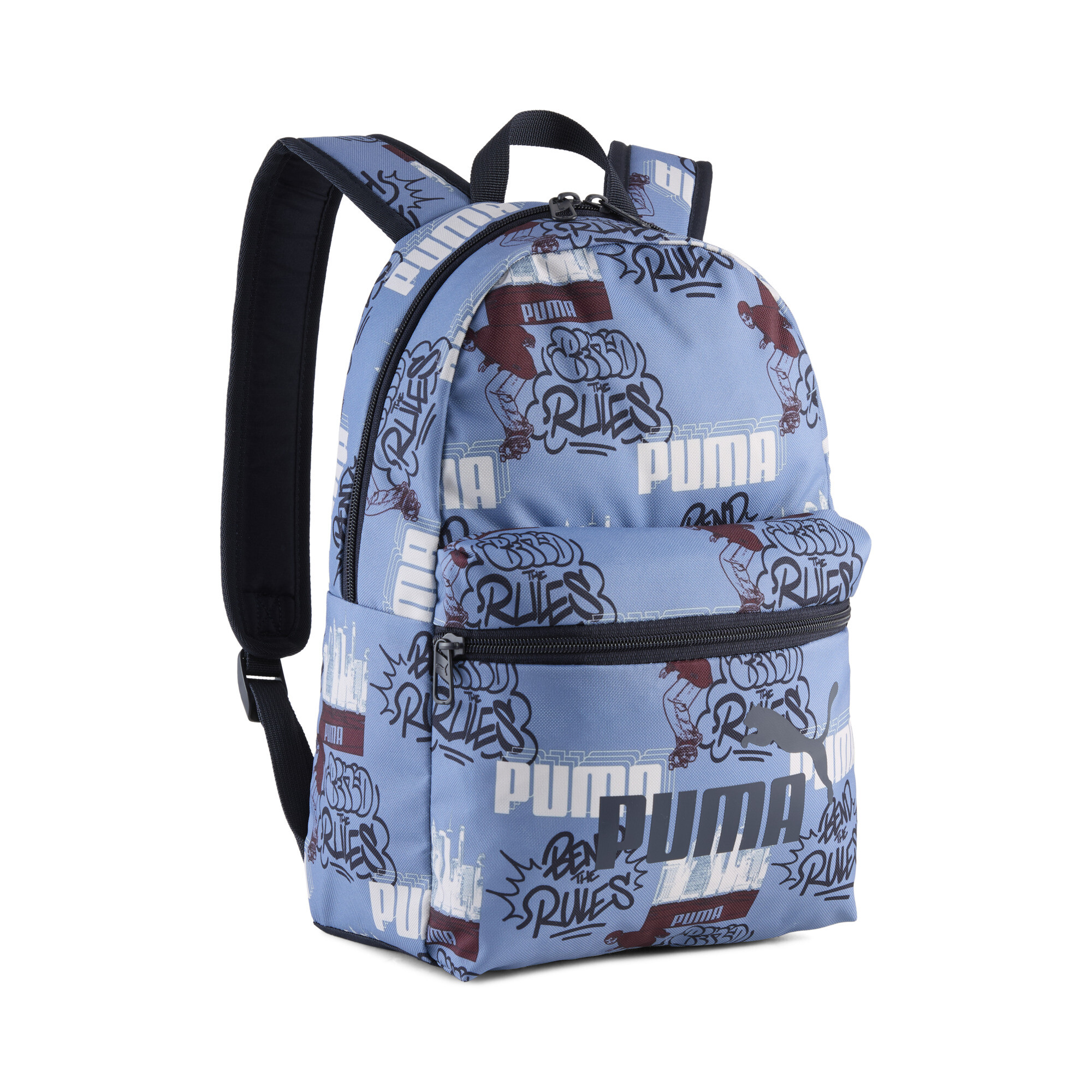 Puma Phase 13 l Kleiner Rucksack Für Für Kinder | Mit Other Pattern | Cool Blue/Mid 90Ies Aop