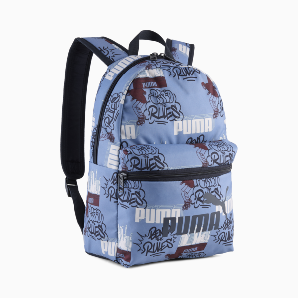 PUMA Phase Small 13L Backpack, Cool Blue-Mid 90ies AOP, large-ZAF