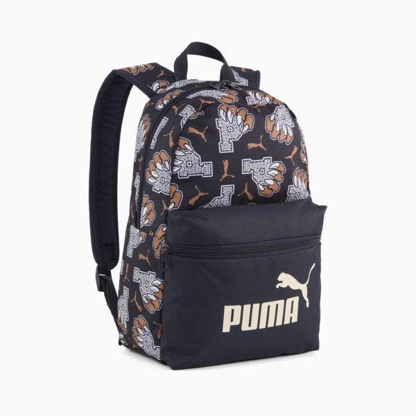 Mochila pequeña estampada PUMA Phase, New Navy-New League AOP, large-MEX