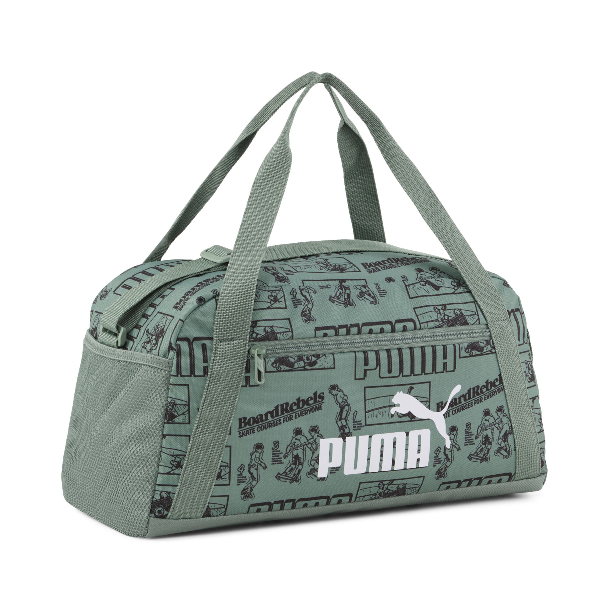 Puma Phase 17L Extrakleine Sporttasche Für Für Kinder | Mit Other Pattern | Green Moon/Mid 90Ies