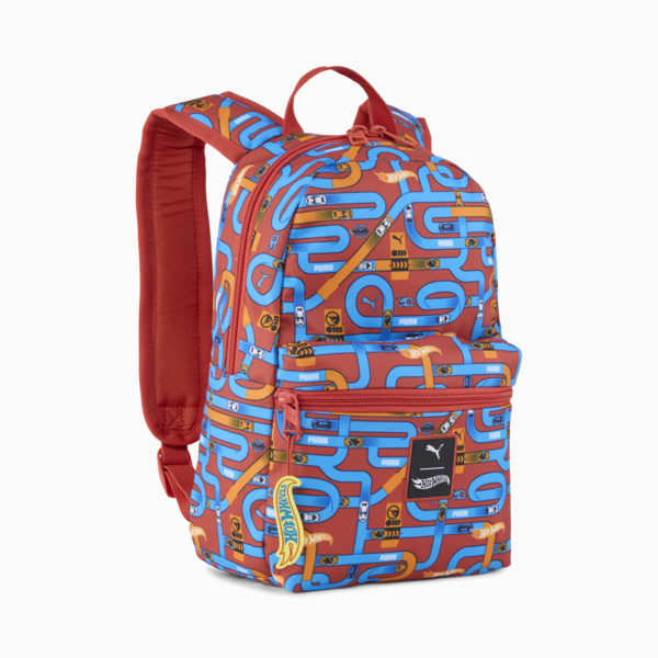 PUMA x HOT WHEELS™ Extra Small 9L Backpack Youth, Red Fire-AOP, large-ZAF