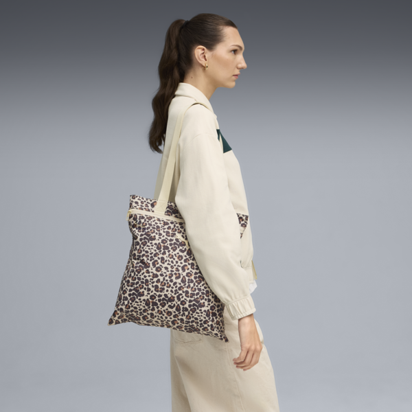 Tote Bag Core Pop para mujer, Toasted Almond-Animal AOP, large-MEX