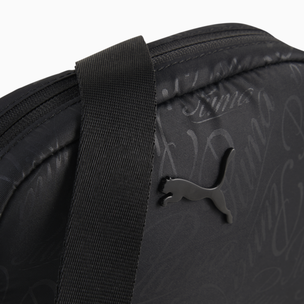 Pop 1L Crossbody Bag Women, PUMA Black-Script AOP, large-ZAF