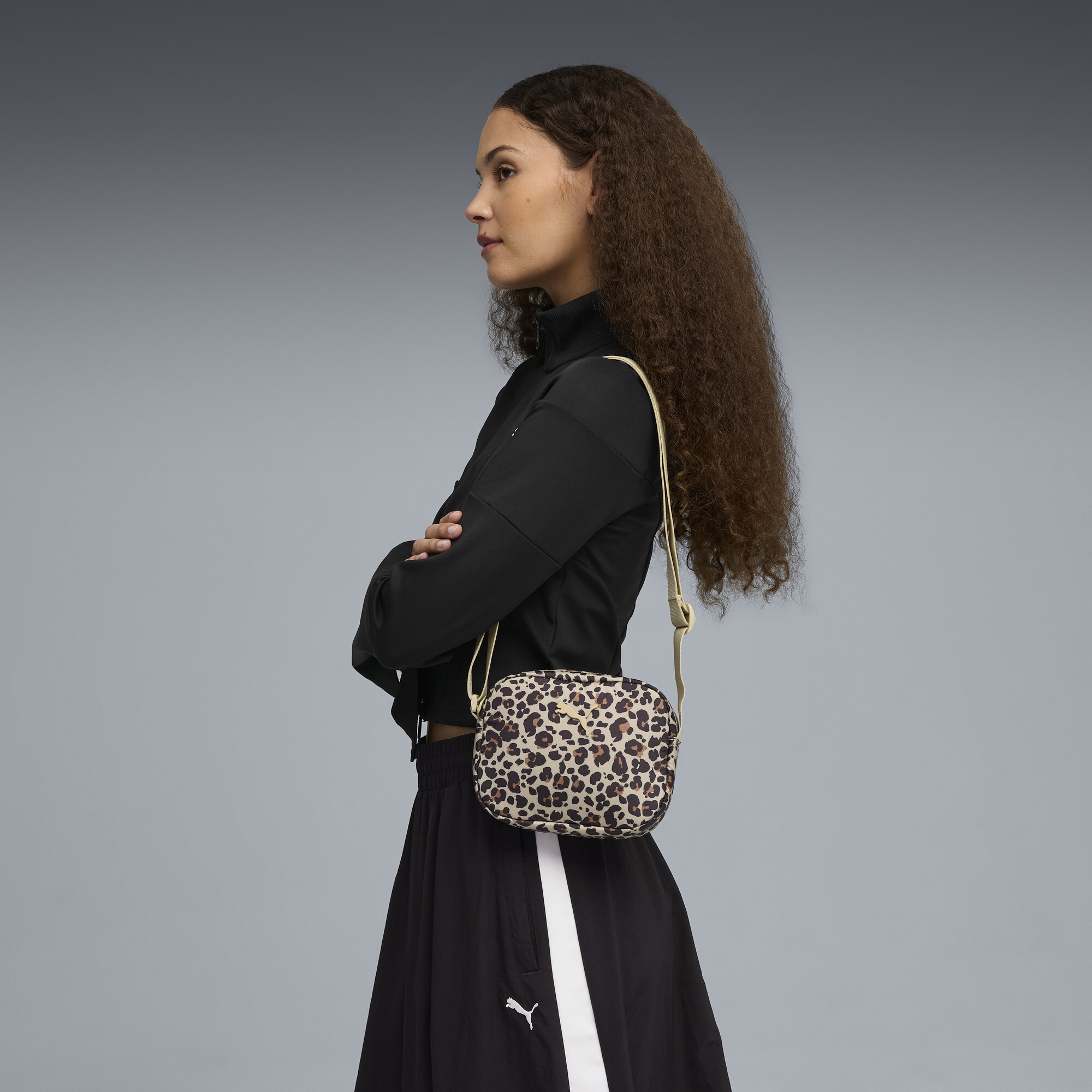 PUMA Pop crossbodytas voor Dames, Roze/Bruin thumbnail 4