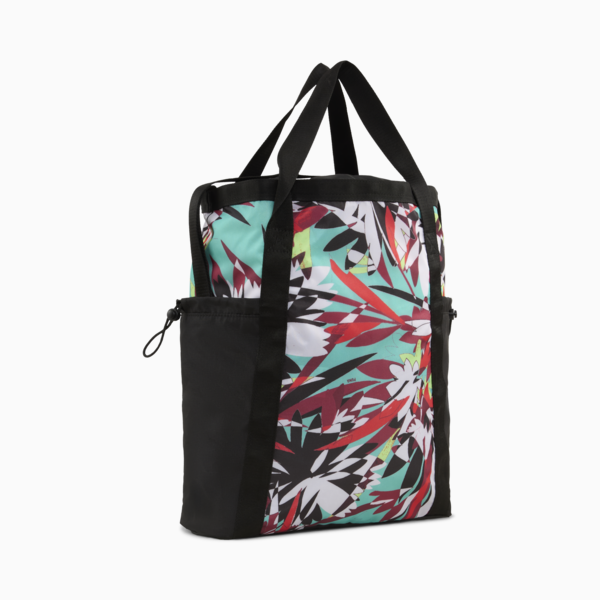 AT Essentials TROPICAL Tote Youth, PUMA Black-Wander Rush, large-MEX