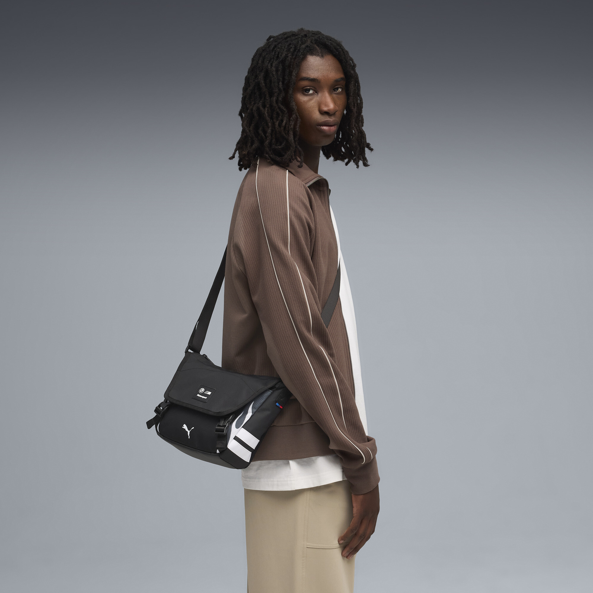 PUMA BMW M Motorsport Lifestyle kleine messengertas, Zwart thumbnail 3