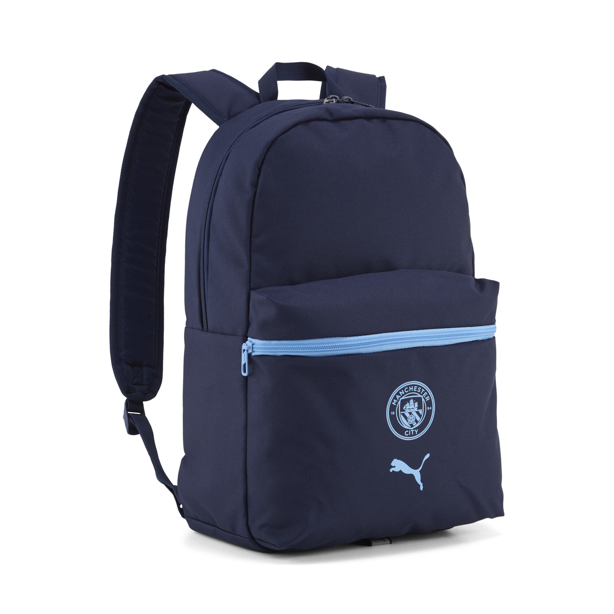 PUMA Manchester City Soccer Essentials Backpack in Blue