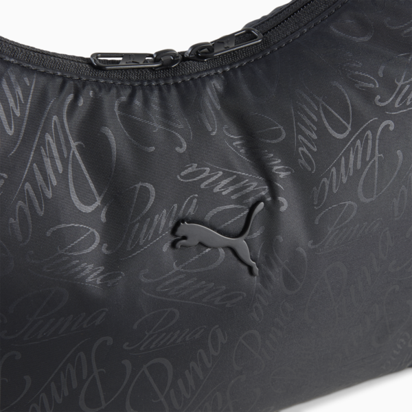 POP 7.5L Slouchy Hobo Bag, PUMA Black-Script AOP, large-ZAF