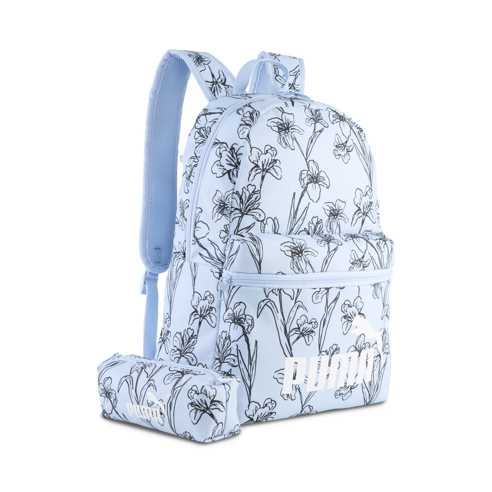 Puma Phase 20 l Rucksack-Set Teenager | Mit Other Pattern | Haute Tropic/Galactic Gray