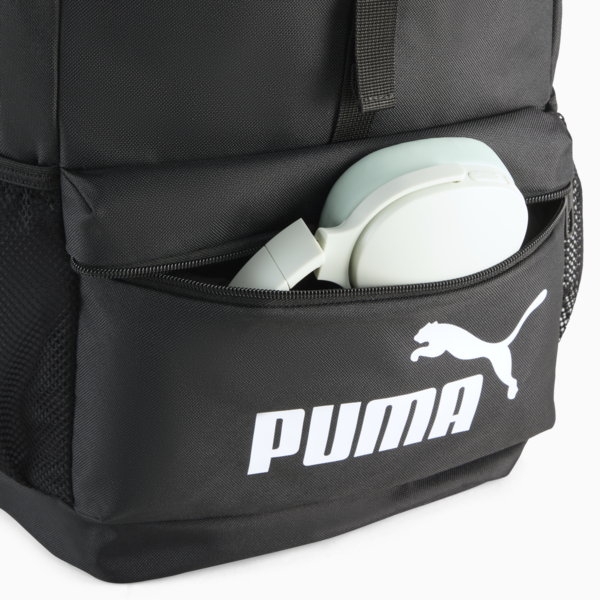 Phase Hooded 20L Backpack Youth, PUMA Black, large-ZAF