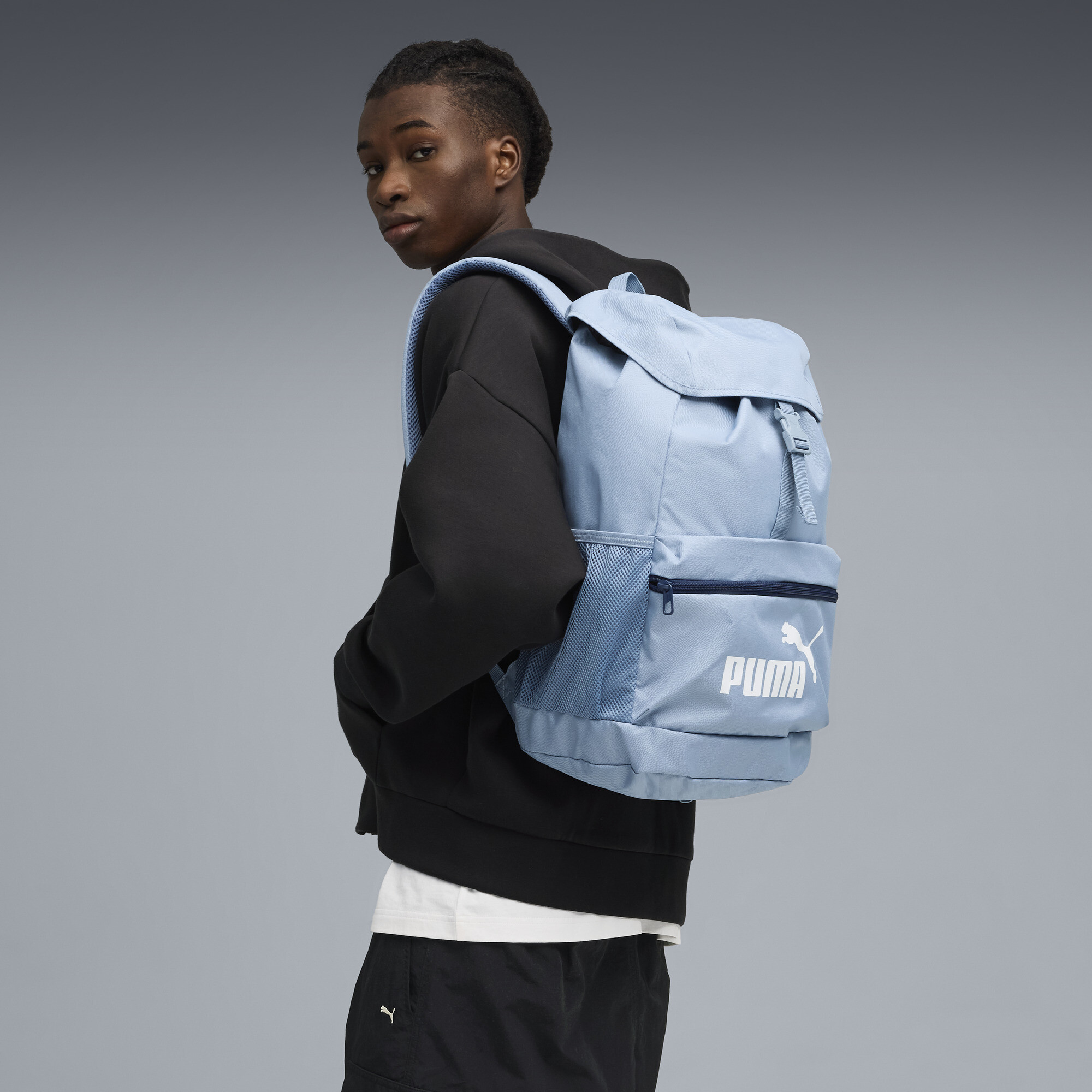 PUMA Phase rugzak met kap, Blauw thumbnail 6