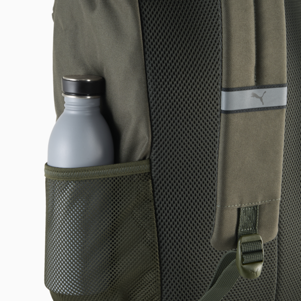 Phase Hooded 20L Backpack Youth, Dark Olive-Glowing Red, large-ZAF