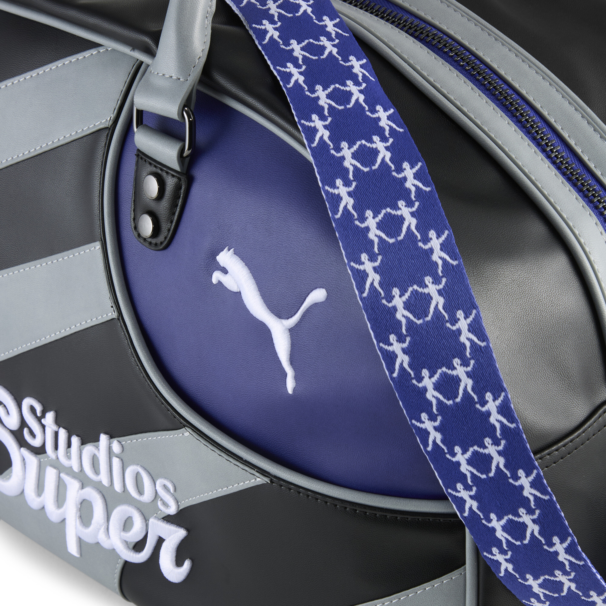 PUMA x KIDSUPER sporttas van 30 liter, Zwart/Grijs thumbnail 6