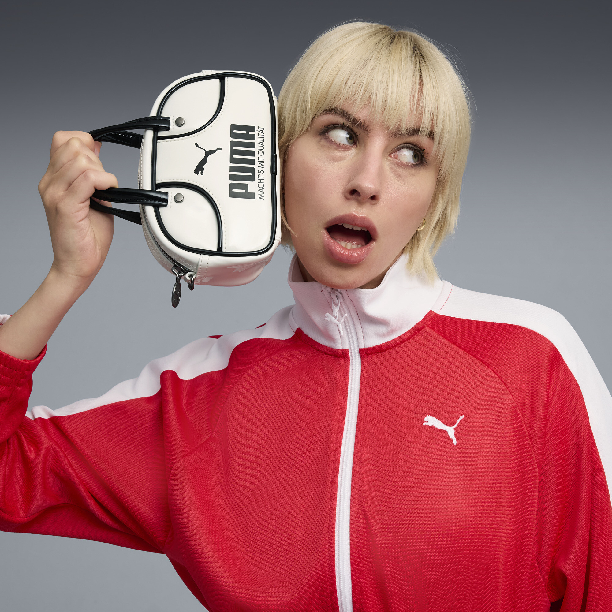 PUMA 1976 Micro sporttas, Zwart/Wit thumbnail 6