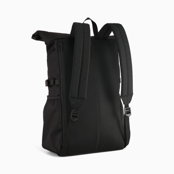 Essentials 20L Roll-Top Backpack Youth, PUMA Black, large-ZAF