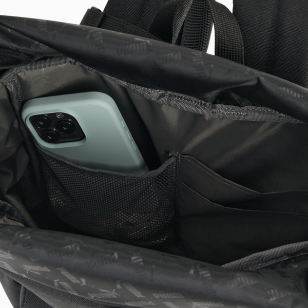 Essentials 20L Roll-Top Backpack Youth, PUMA Black, large-ZAF