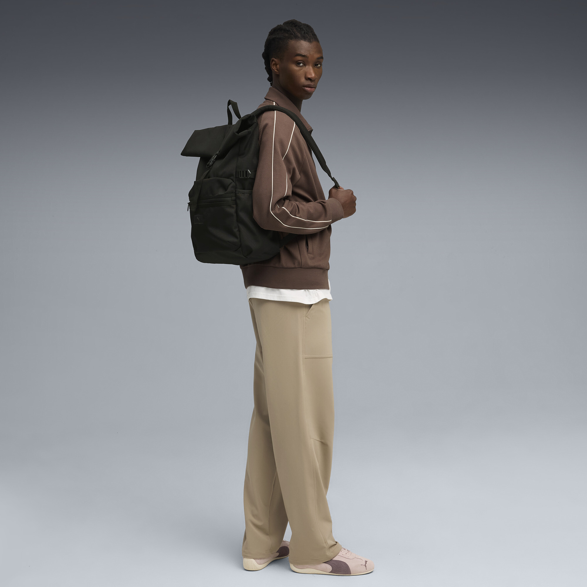 PUMA Essentials oprolbare rugzak, Zwart thumbnail 8