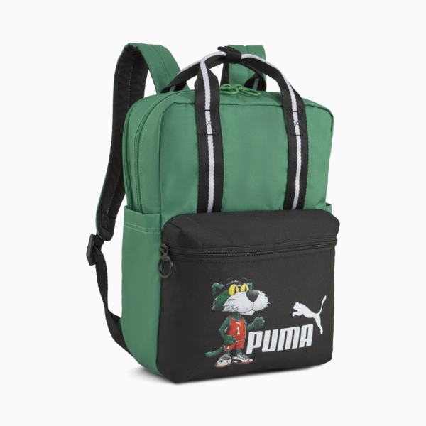 Mochila pequeña Super Puma 12L para adolescentes, PUMA Black-Super Puma, large-MEX