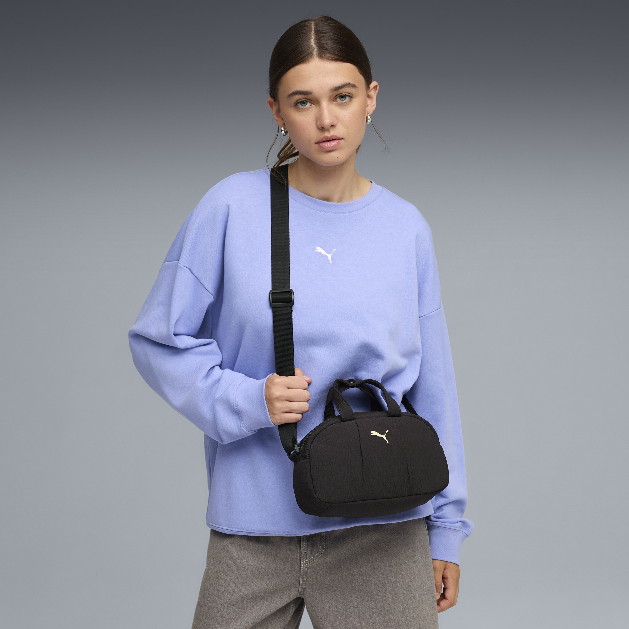 PUMA UP Mini sporttas voor Dames, Zwart thumbnail 4