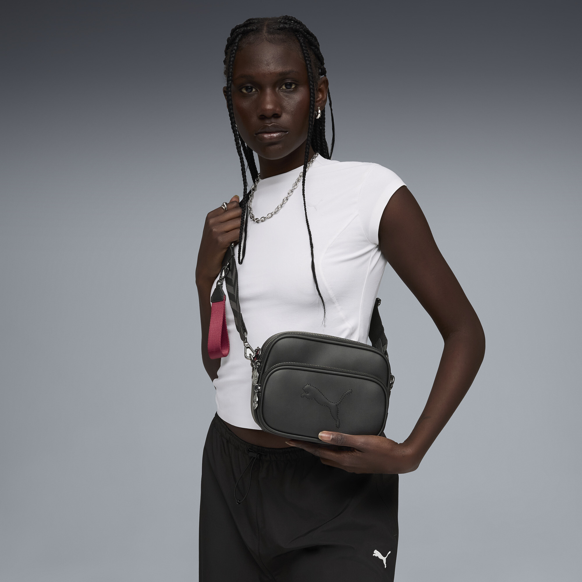 PUMA Sense crossbodytas voor Dames, Zwart thumbnail 4