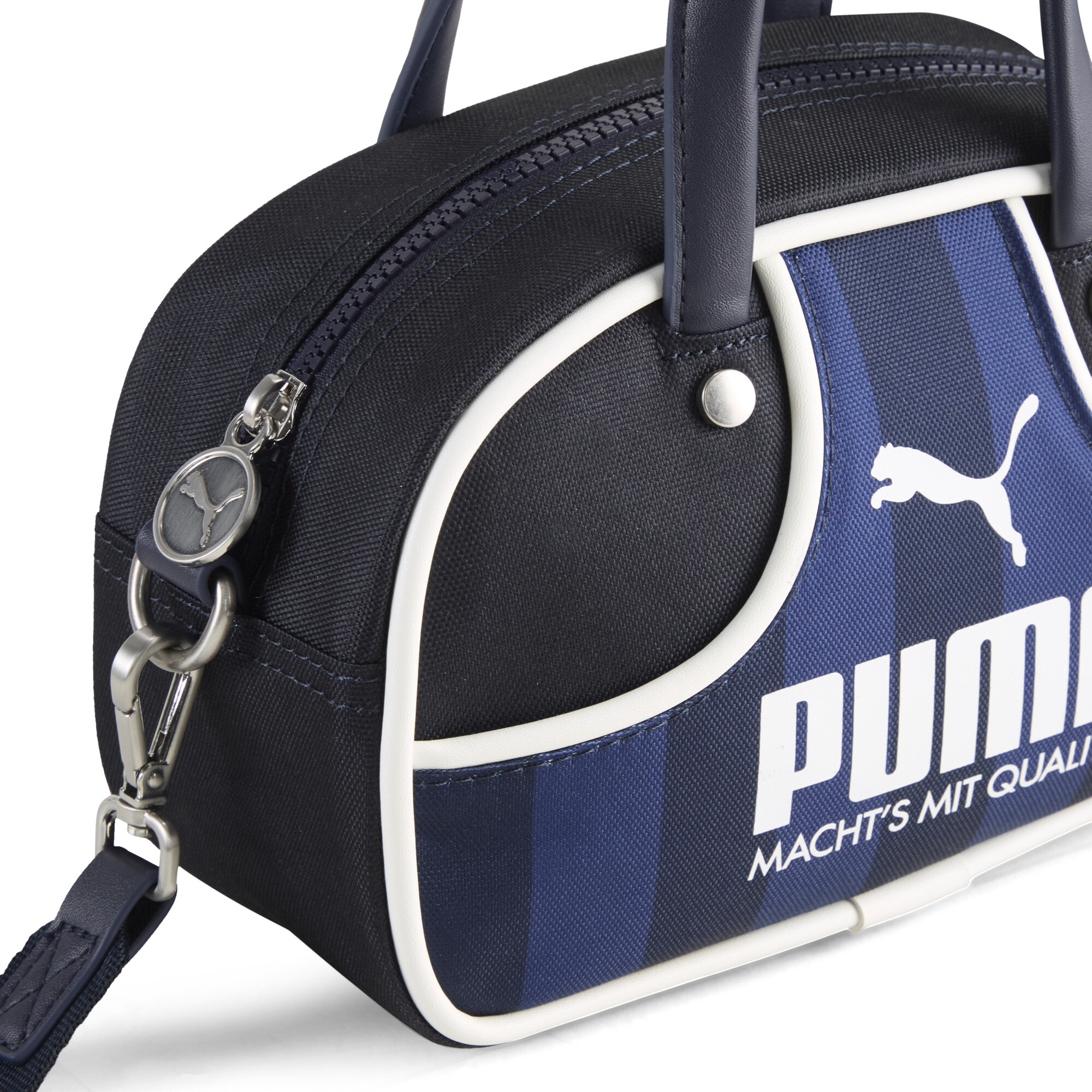 PUMA 1976 minisporttas voor Dames, Blauw/Wit thumbnail 2