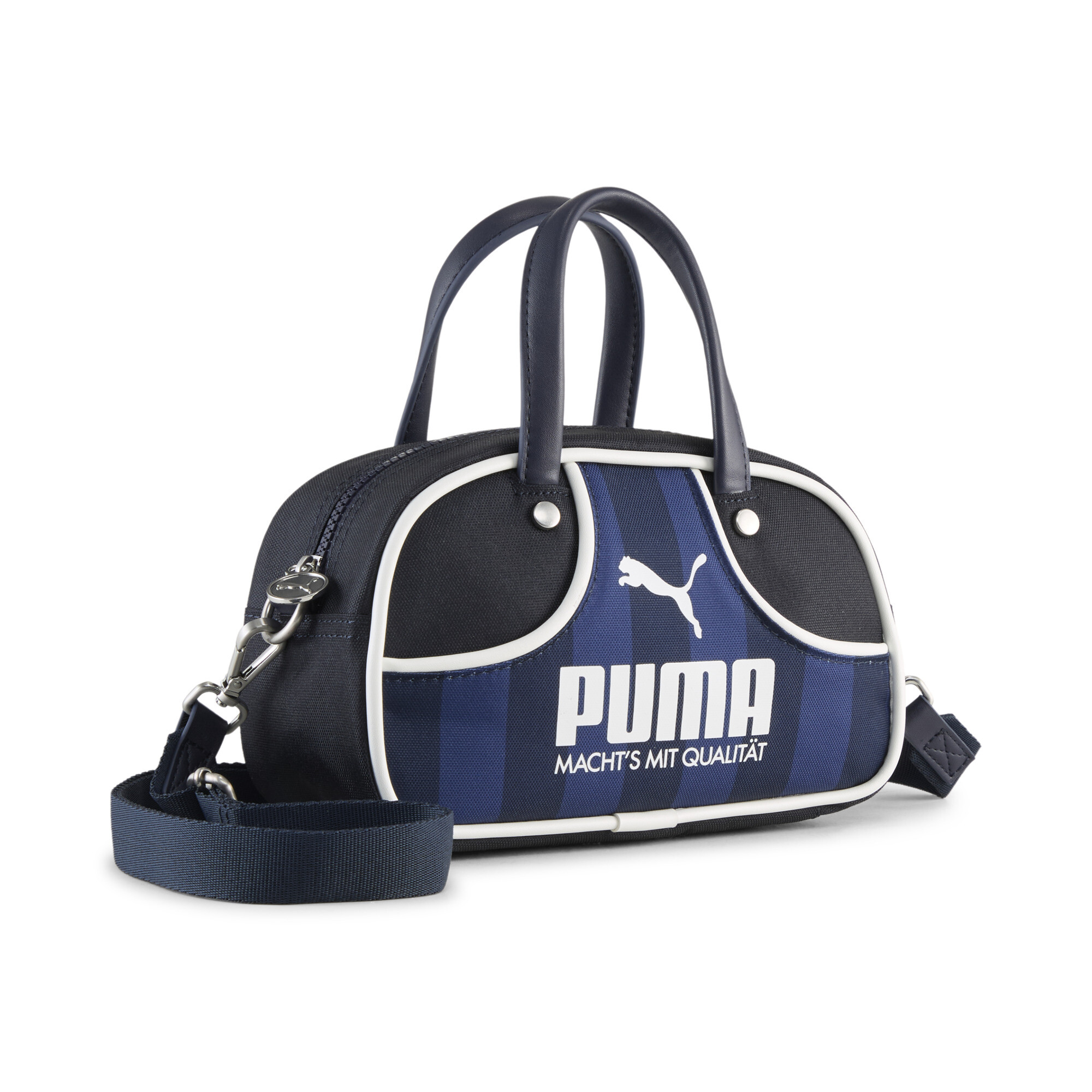 PUMA 1976 minisporttas voor Dames, Blauw/Wit