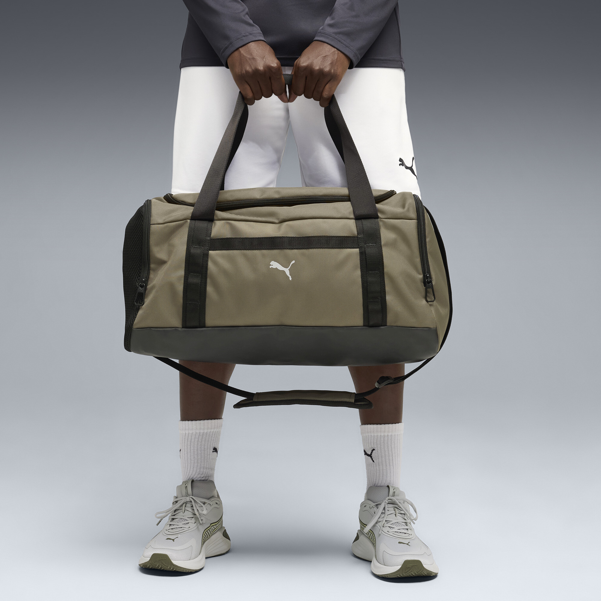 PUMA TRAIN ALL DAY sporttas, Groen thumbnail 4