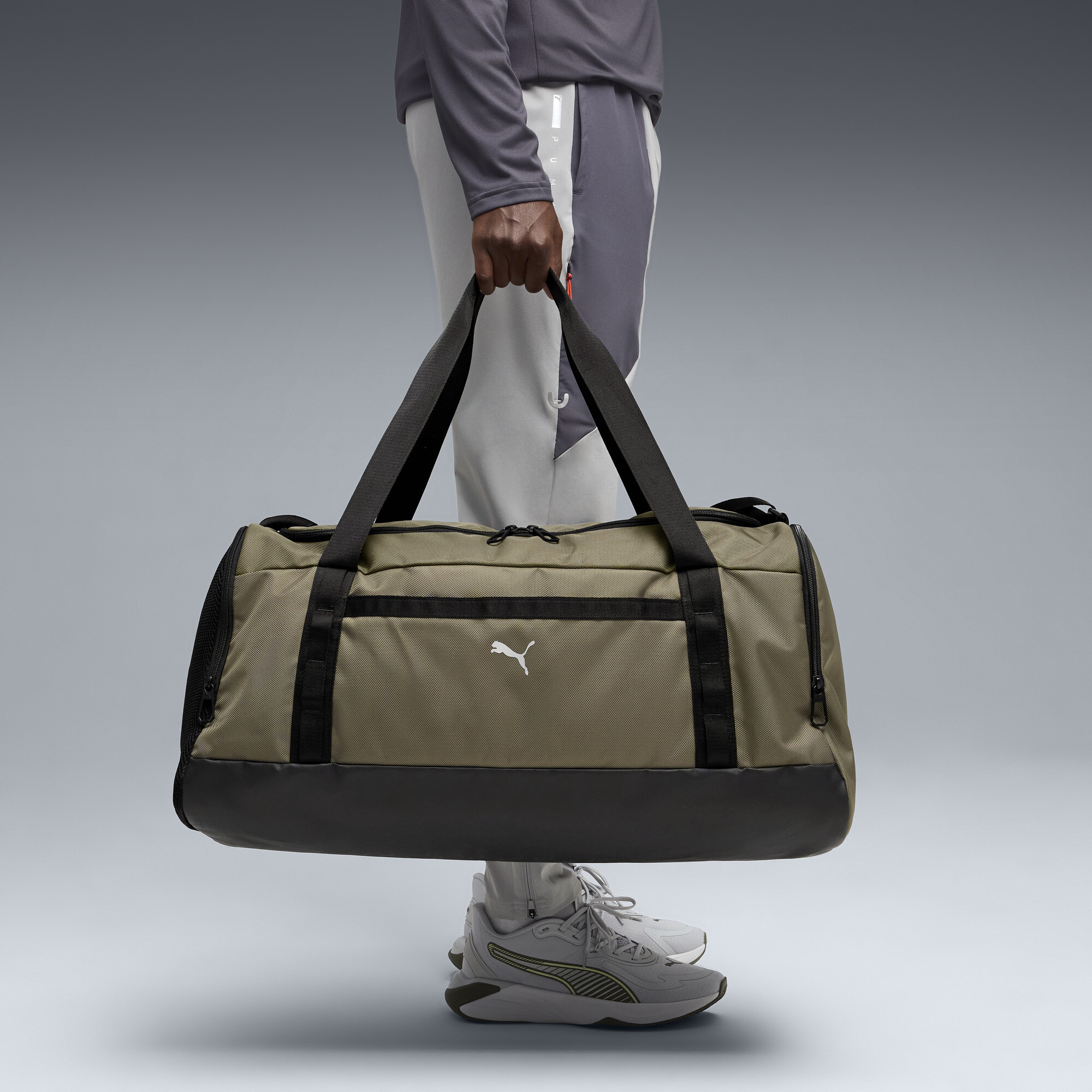 PUMA TRAIN ALL DAY sporttas, Groen thumbnail 4