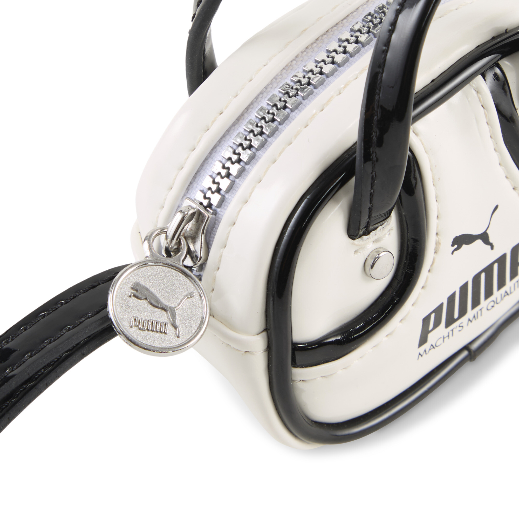 PUMA 1976 sporttas met sleutelhanger van 0,2 liter, Zwart/Wit thumbnail 2