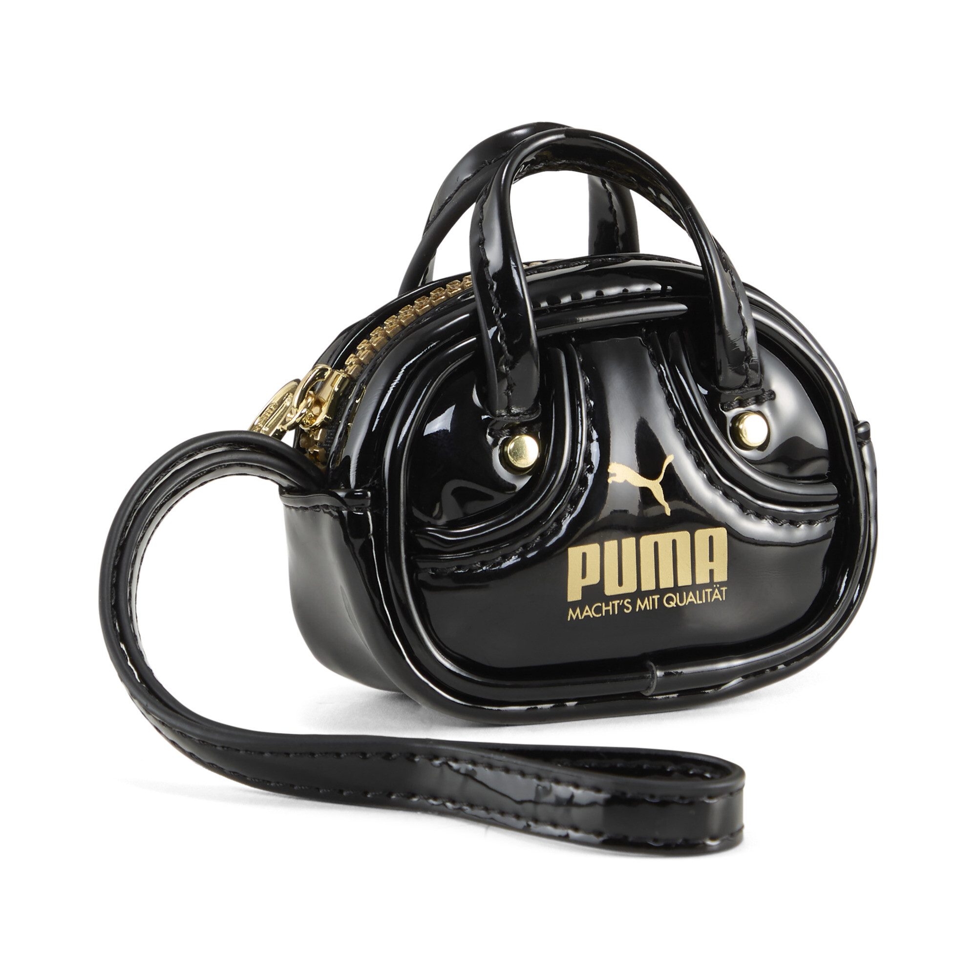 PUMA 1976 sporttas met sleutelhanger van 0,2 liter, Zwart/Goud