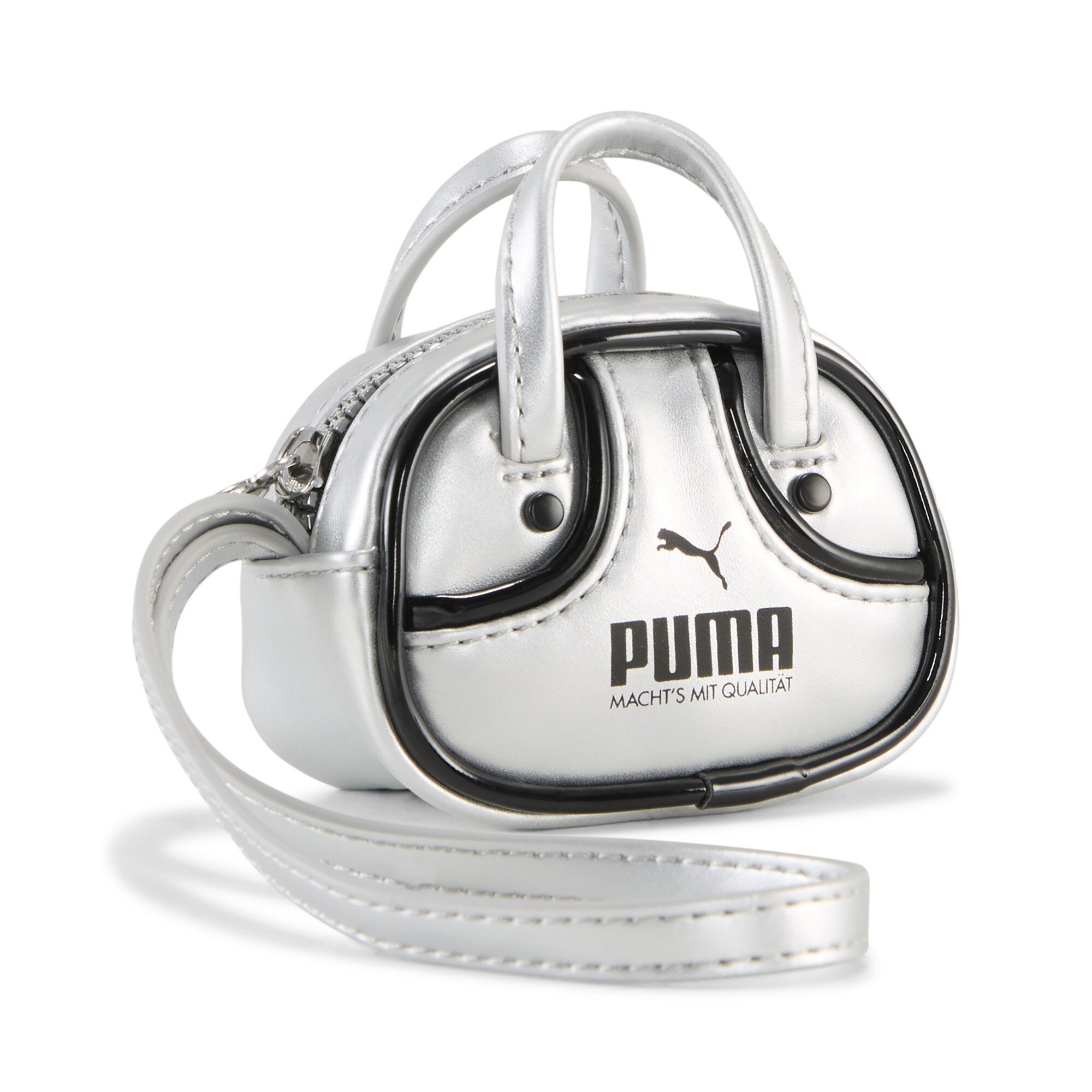 Puma 1976 METALLIC 0.2 l Grip-Bag mit Schlüsselanhänger | Mit Plain | Glacial Gray/Black