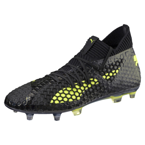 PUMA FUTURE 18.1 NETFIT FG/AG Men's Soccer Cleats Shoes in Asphalt Grey - 104488_03