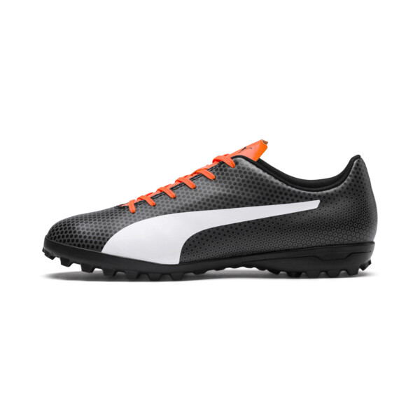 PUMA Spirit TT Turf Soccer Shoes in Black/White/Shocking Orange - 104499_06