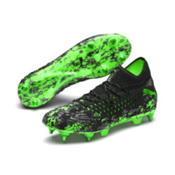 <プーマ公式通販> 30%OFF!プーマ フューチャー 19.1 NETFIT MX SG メンズ Black-Gray-Green Gecko画像