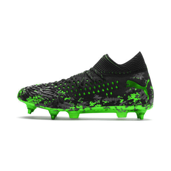 green puma football boots