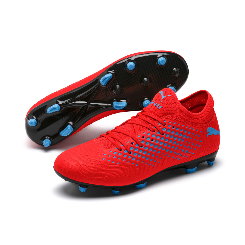 Puma Future 19 3 Netfit Fg Ag Redblast Blue Clothing Shoes