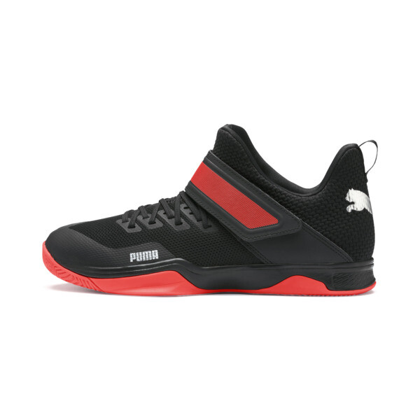 Rise XT3 Sneakers | Puma Black-Silver-Nrgy Red | PUMA Shoes | PUMA