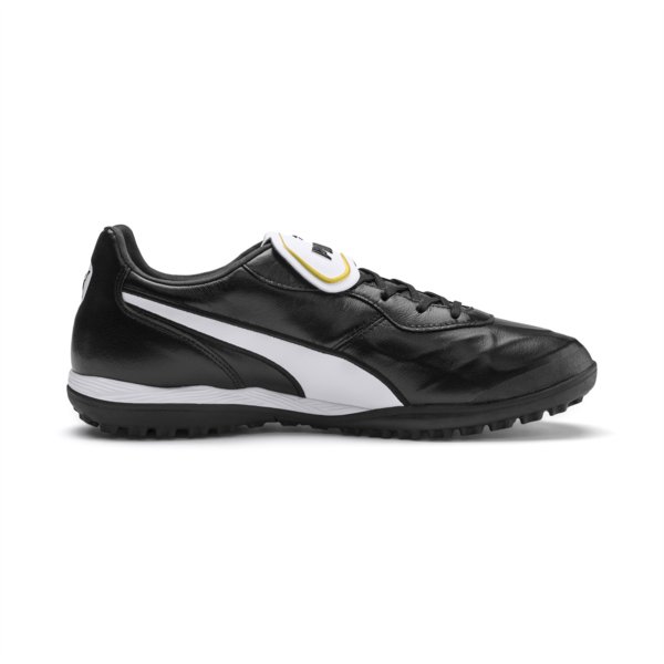 KING Top TT Football Boots, Puma Black-Puma White, large-MEX