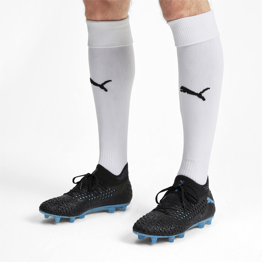 

PUMA - male - Бутсы FUTURE 4.1 NETFIT City Men's Football Boots – Black-Sky Blue-Puma White –, Черный