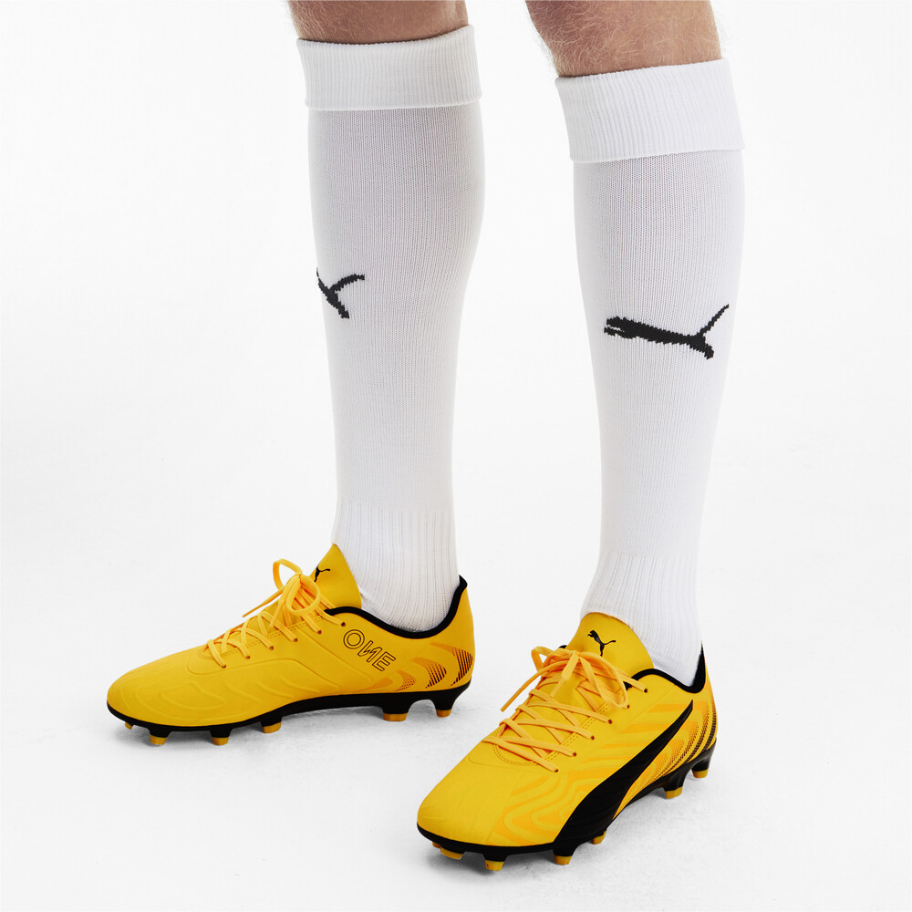 PUMA ONE 20.4 FG/AG Men's Football Boots Yellow PUMA