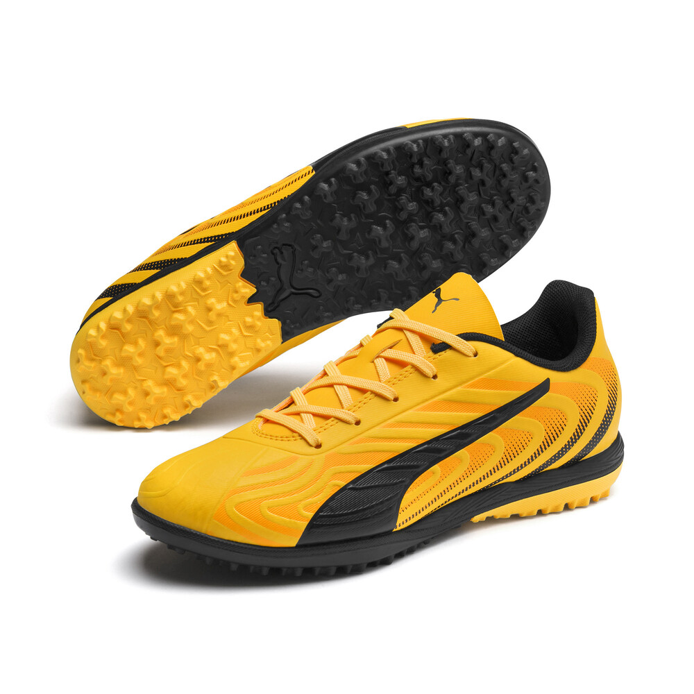 

PUMA - Детские бутсы PUMA ONE 20.4 TT Jr – YELLOW-Puma Black-Orange –, Желтый