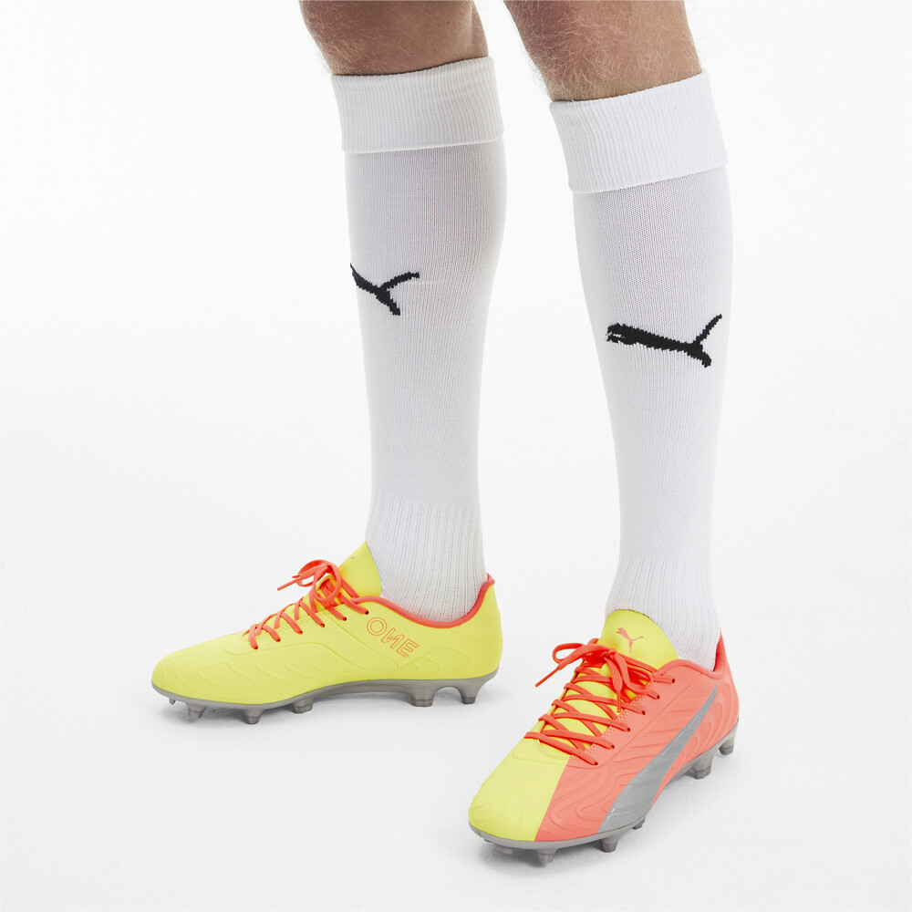 

PUMA - male - Бутсы PUMA ONE 20.4 OSG FG/AG – Peach-Fizzy Yellow-Silver –, Оранжевый