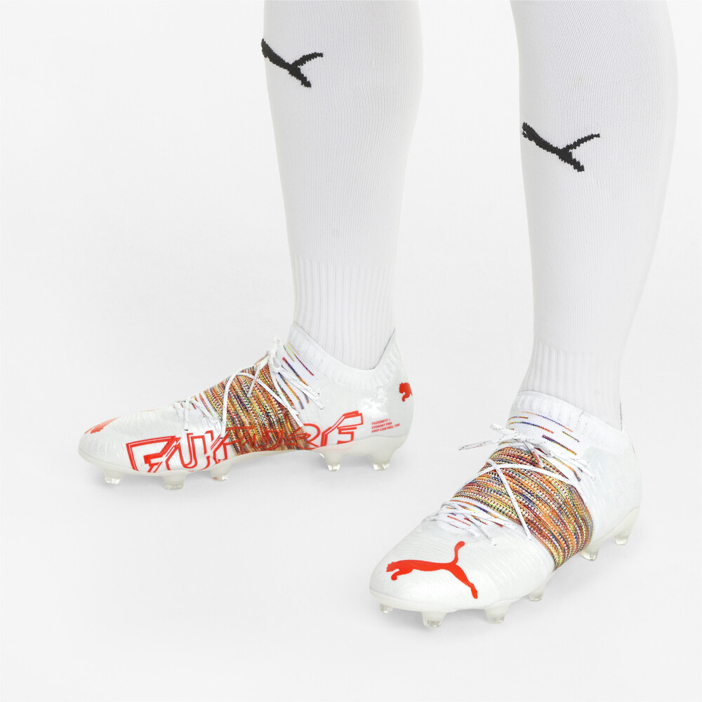 

PUMA - male - Бутсы FUTURE Z 1.1 FG/AG Men's Football Boots – Puma White-Red Blast –, Белый