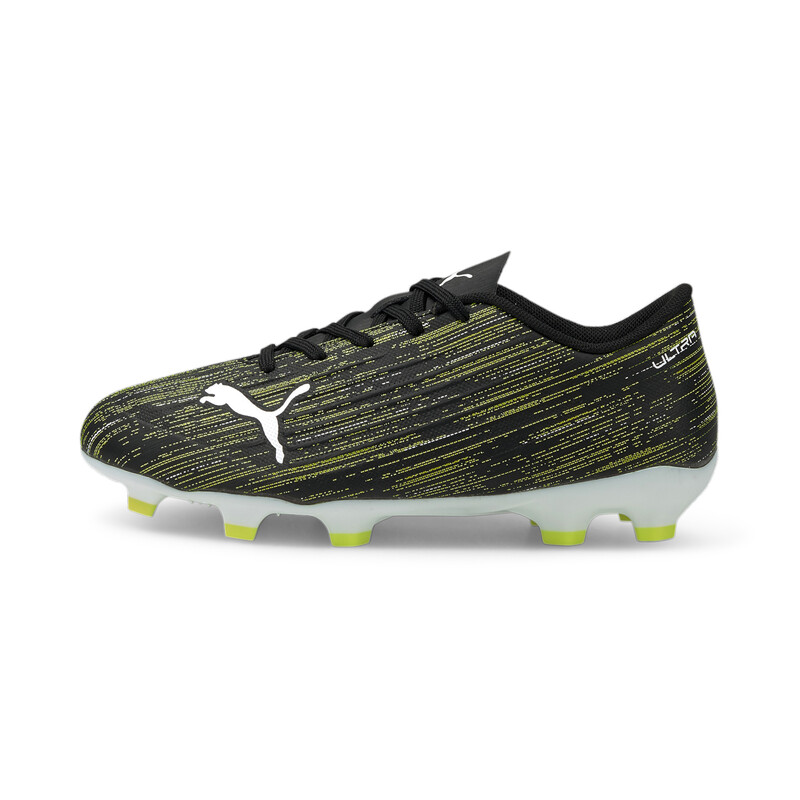 

PUMA ULTRA 4.2 FG/AG Youth Football Boots, White/black/yellow